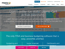 Tablet Screenshot of adaptiveinsights.com